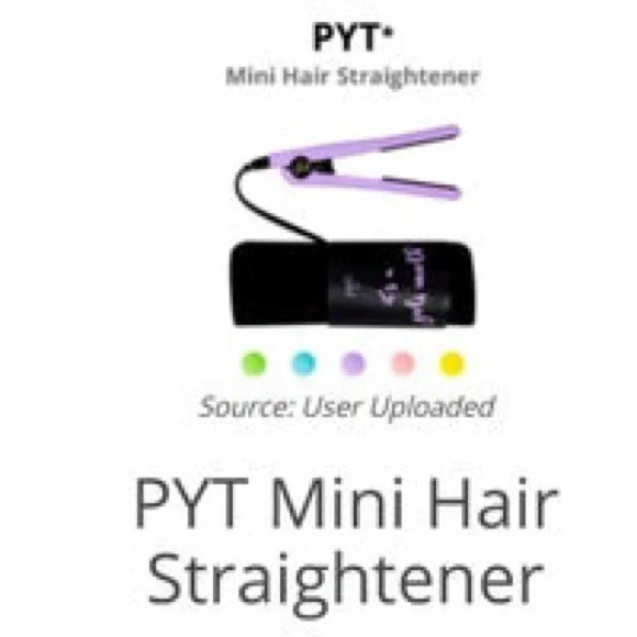 PYT MINI HAIR STRAIGHTENER.NWT pyt straightener mini main image 2